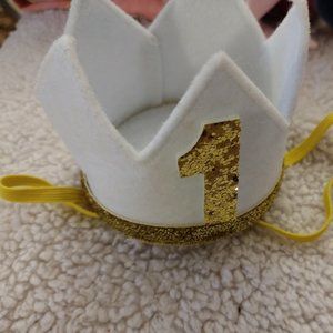 One year old birthday crown